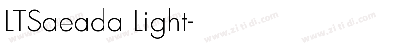 LTSaeada Light字体转换